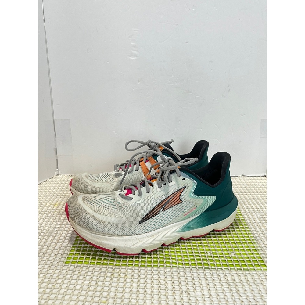 Altra Provision 6 Running Shoes Women's 10 White Teal Orange GOOD
